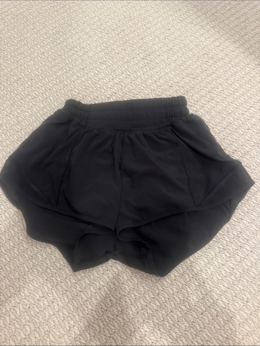 lululemon athletica Black Women's Athletic Shorts with Liner 2.5” low-rise